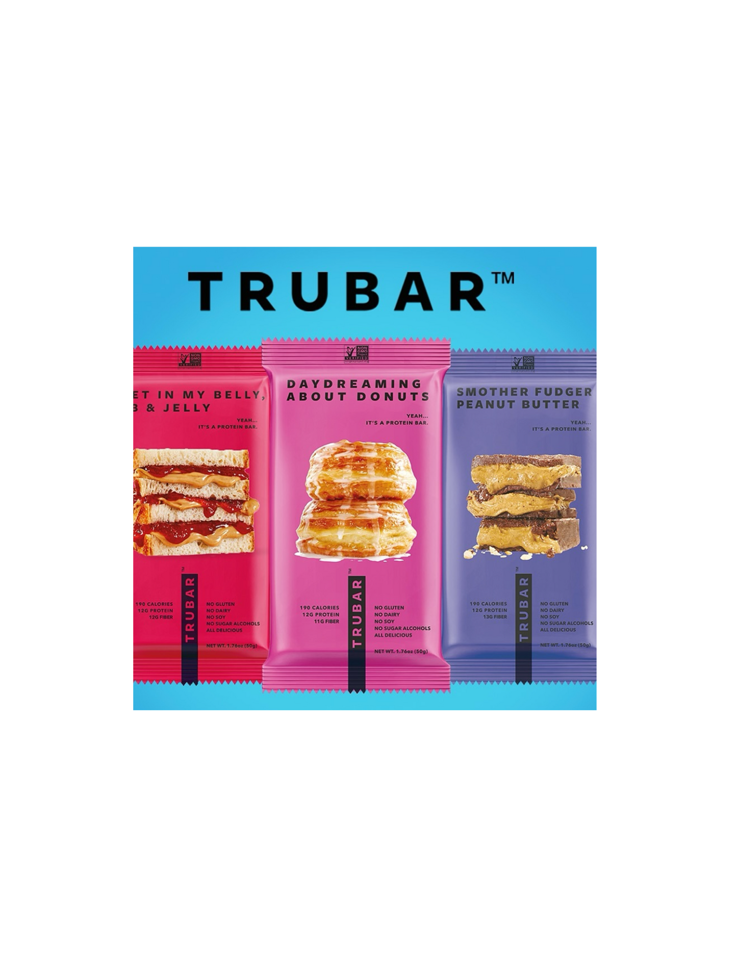 TruBar Protein Bar (2 Pack, Flavors Vary)