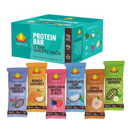 Amrita Protein Bar (2 Pack, Flavors Vary)