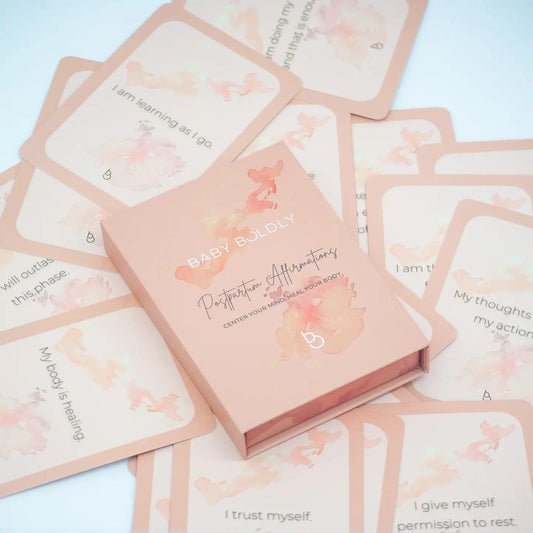 Postpartum Affirmations Card Deck - Bloom and Rise