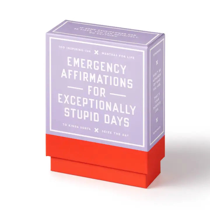 Emergency Affirmations for Exceptionally Stupid Days Card Deck - By Brass Monkey
