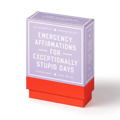 Emergency Affirmations for Exceptionally Stupid Days Card Deck - By Brass Monkey