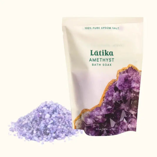 Geode Crystal Inspired Bath Salt - Amethyst Bath Soak